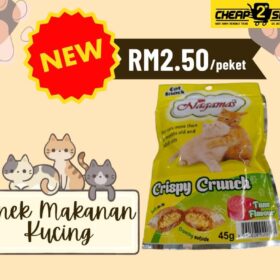 Snek Makanan Kucing - Crispy Crumch Tuna Flavour